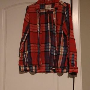 SO Red Plaid Perfect Shirt